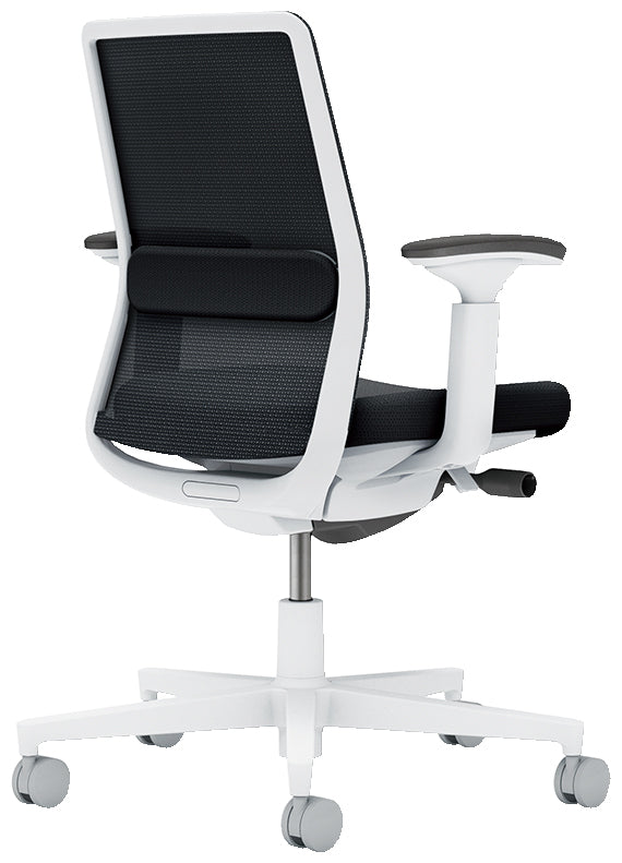 コクヨ モネット 可動肘 ランバーサポート付き 脚：キャスター付 C03-W132W-W