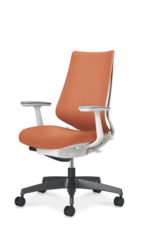 コクヨ デュオラ2 固定肘 脚：樹脂脚(ブラック) ■ナイロンキャスターは、カーペットのような柔らかい床に適したキャスターです。 ※クッションフロアー上ではご使用にならないでください。床を傷つける場合があります。 C08-B210CW