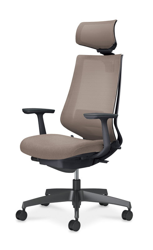 コクヨ デュオラ2 固定肘 ヘッドレスト付き ランバーサポート付き C08-B312MW