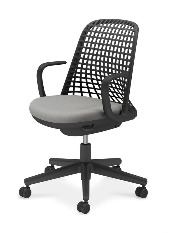 コクヨ チェア ハグニット ブラック脚 肘付き ナイロン C11-B11CW-BKKA
