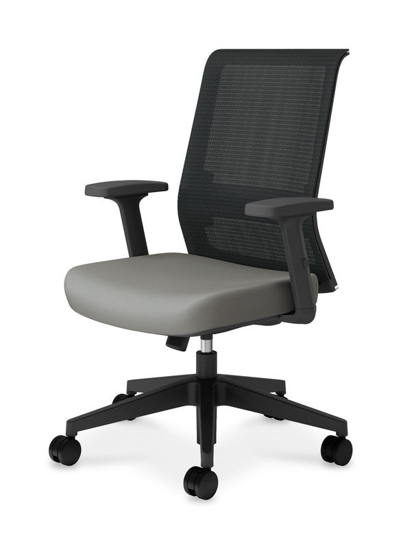 コクヨ チェア EN2 ブラック脚 スタンダード 本体黒 肘付 C13-B14MW-BK