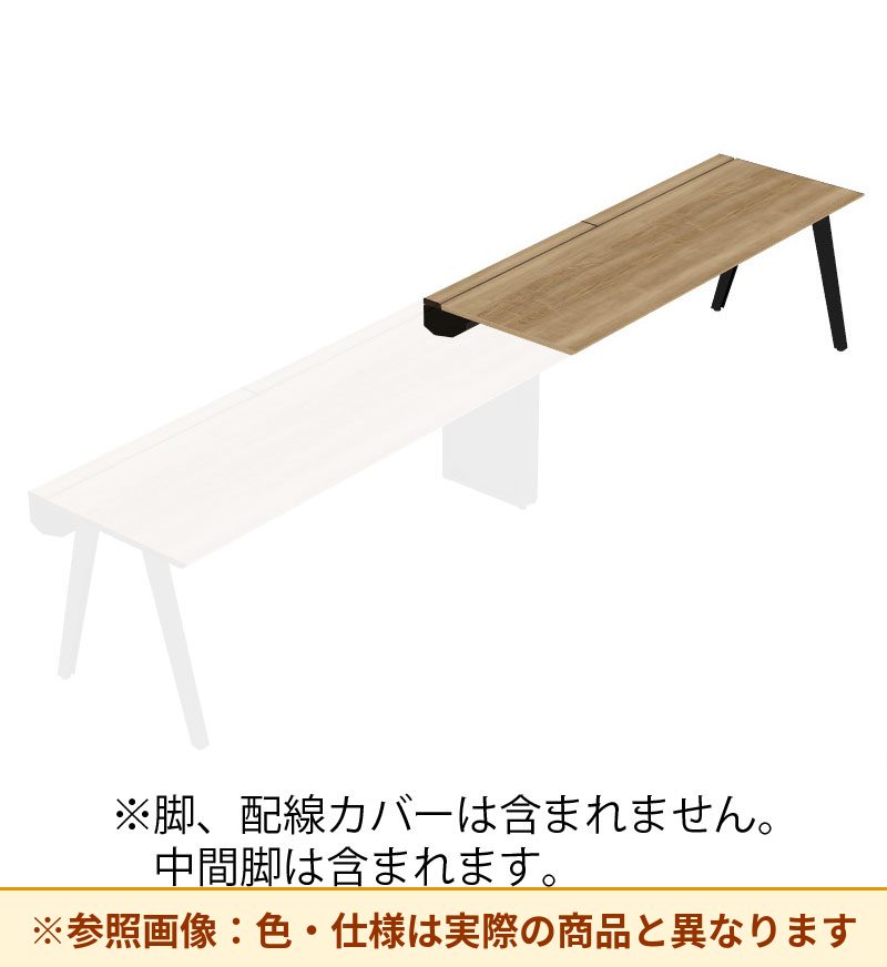 コクヨ デスク センティア ワークテーブル天板 片面増連 平エッジ DSNT-AJH2807-C