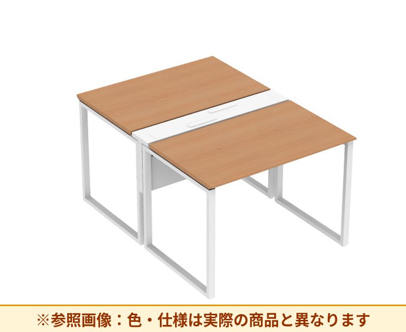 コクヨ ワークヴィスタライト 両面タイプ 袖（引き出し）：袖無 脚部仕様：門型脚 DWV-AD1012