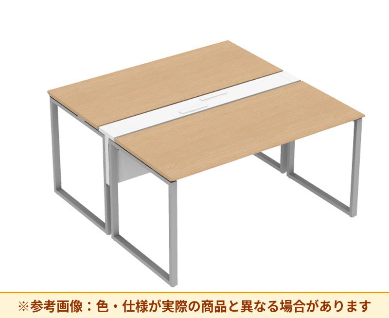 コクヨ ワークヴィスタライト 両面タイプ 袖（引き出し）：袖無 脚部仕様：門型脚 DWV-AD1514-6A2APW1