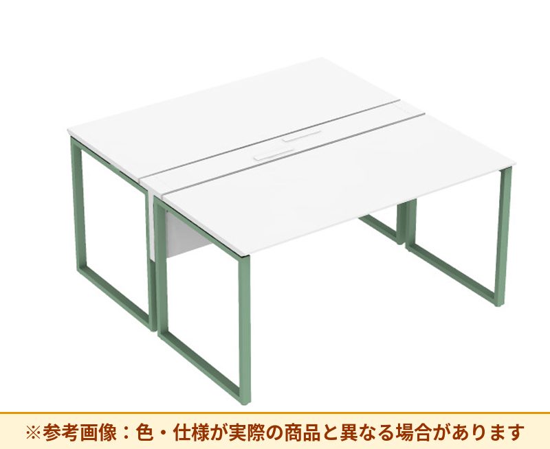 コクヨ ワークヴィスタライト 両面タイプ 袖（引き出し）：袖無 脚部仕様：門型脚 DWV-AD1514-6A2APW1