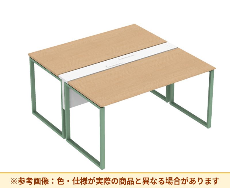 コクヨ ワークヴィスタライト 両面タイプ 袖（引き出し）：袖無 脚部仕様：門型脚 DWV-AD1514-6A2APW1