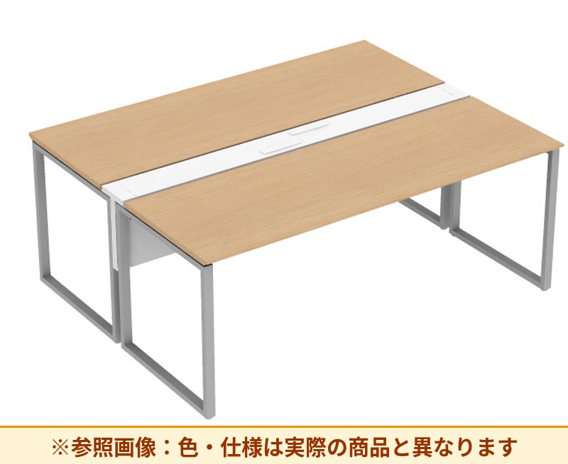 コクヨ ワークヴィスタライト 両面タイプ 袖（引き出し）：袖無 脚部仕様：門型脚 DWV-AD2014-6A2APW2