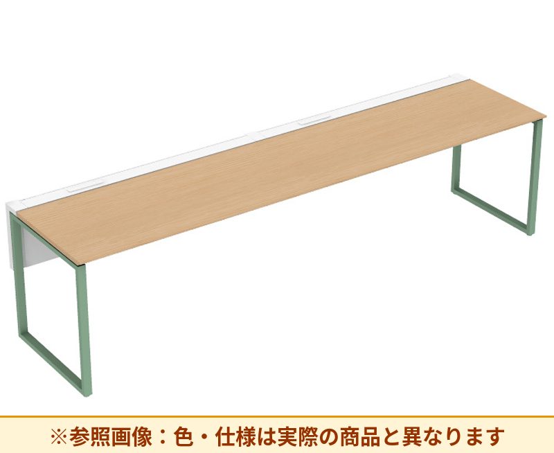 コクヨ ワークヴィスタライト 片面タイプ 袖（引き出し）：袖無 脚部仕様：門型脚 DWV-AD3007-6A2APW2