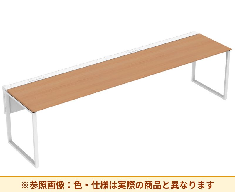コクヨ ワークヴィスタライト 片面タイプ 袖（引き出し）：袖無 脚部仕様：門型脚 DWV-AD3007-6A2APW2