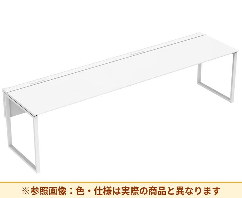 コクヨ ワークヴィスタライト 片面タイプ 袖（引き出し）：袖無 脚部仕様：門型脚 DWV-AD3007-6A2APW2