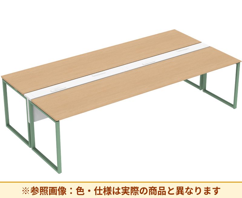 コクヨ ワークヴィスタライト 両面タイプ 袖（引き出し）：袖無 脚部仕様：門型脚 DWV-AD3014-6A2APW2