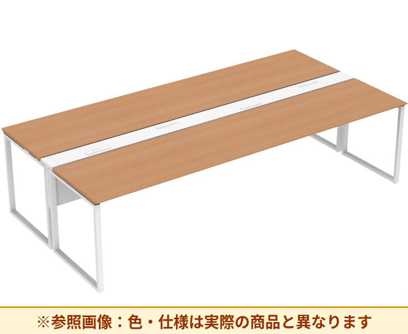 コクヨ ワークヴィスタライト 両面タイプ 袖（引き出し）：袖無 脚部仕様：門型脚 DWV-AD3014-6A2APW2