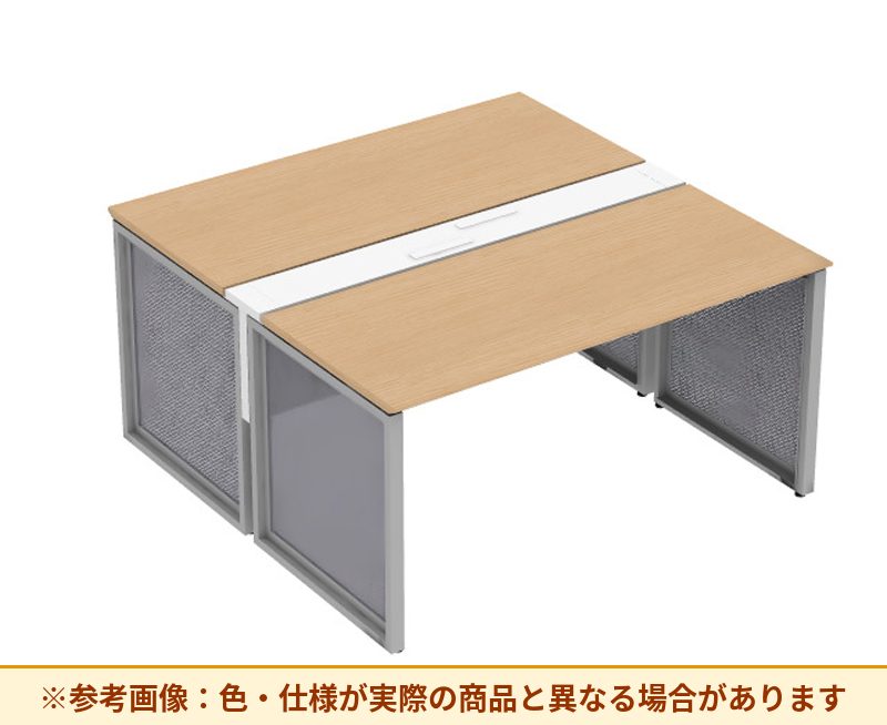 コクヨ ワークヴィスタライト 両面タイプ 袖（引き出し）：袖無 脚部仕様：パネル脚 DWV-BD1514