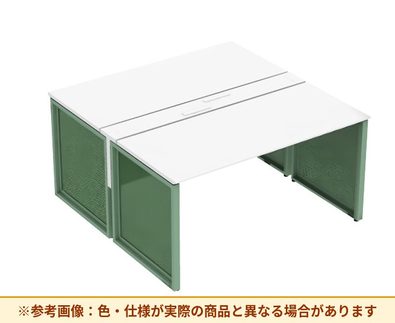 コクヨ ワークヴィスタライト 両面タイプ 袖（引き出し）：袖無 脚部仕様：パネル脚 DWV-BD1514