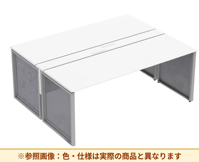 コクヨ ワークヴィスタライト 両面タイプ 袖（引き出し）：袖無 脚部仕様：パネル脚 DWV-BD2014
