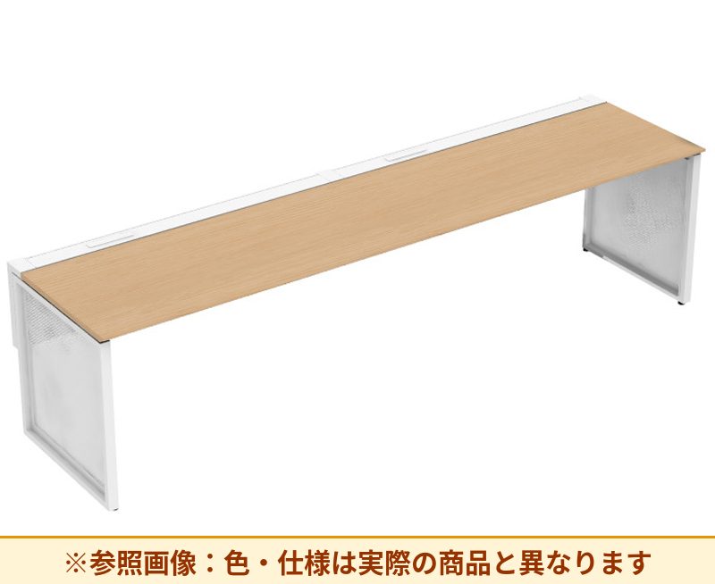 コクヨ ワークヴィスタライト 片面タイプ 袖（引き出し）：袖無 脚部仕様：パネル脚 DWV-BD3007