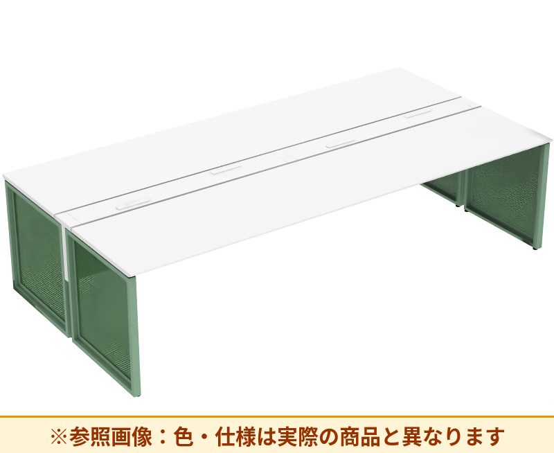 コクヨ ワークヴィスタライト 両面タイプ 袖（引き出し）：袖無 脚部仕様：パネル脚 DWV-BD3014