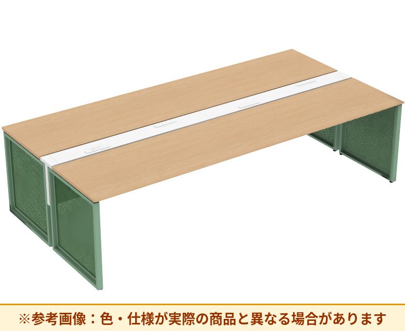 コクヨ ワークヴィスタライト 両面タイプ 袖（引き出し）：袖無 脚部仕様：パネル脚 DWV-BD3014