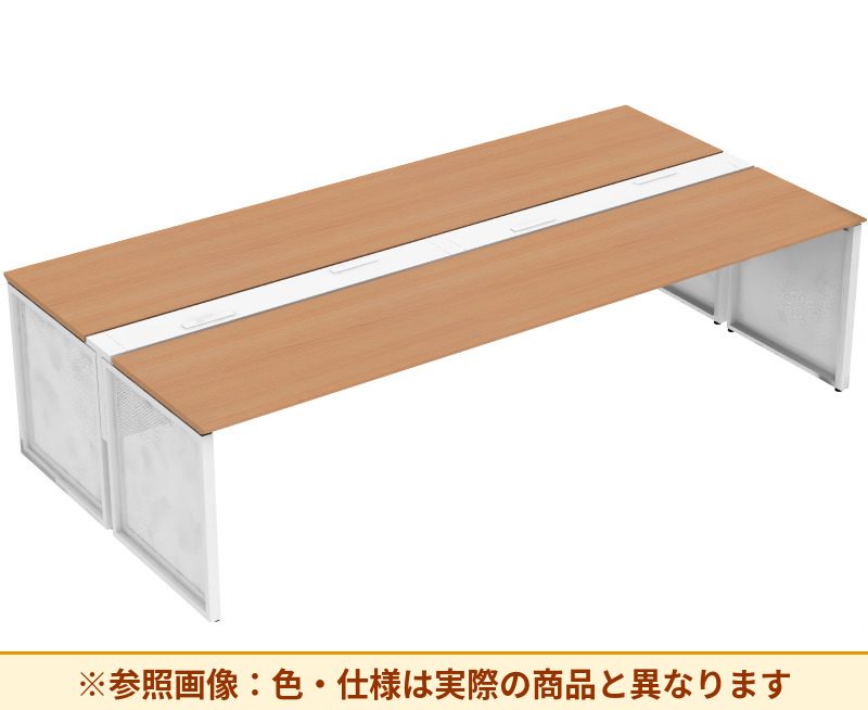 コクヨ ワークヴィスタライト 両面タイプ 袖（引き出し）：袖無 脚部仕様：パネル脚 DWV-BD3014