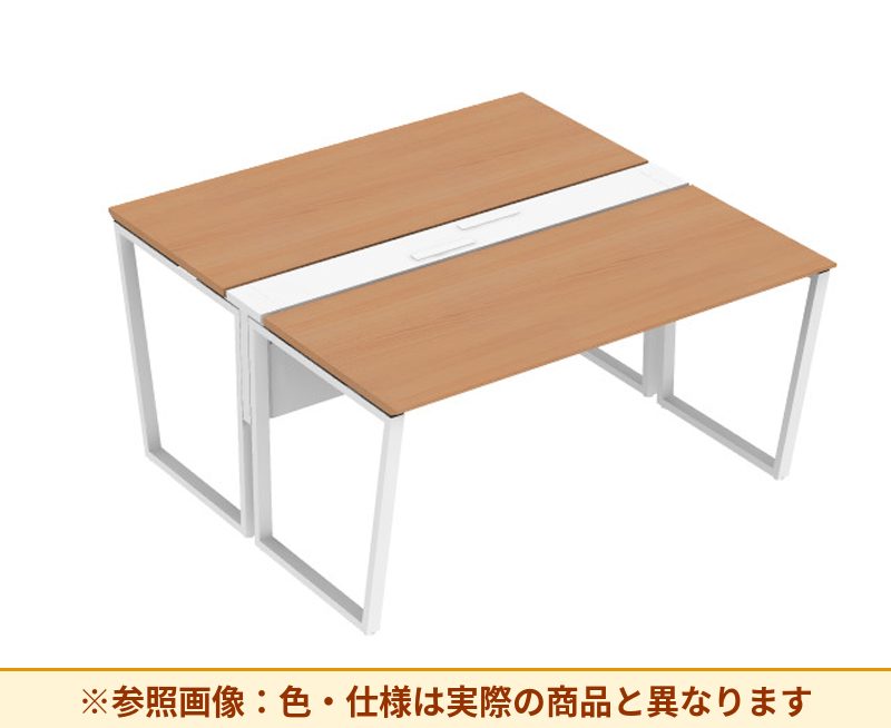 コクヨ ワークヴィスタライト 両面タイプ 袖（引き出し）：袖無 脚部仕様：門型脚 DWV-AD1514-6A2APW1