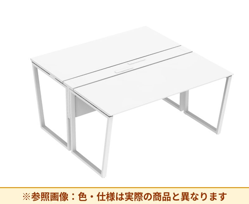 コクヨ ワークヴィスタライト 両面タイプ 袖（引き出し）：袖無 脚部仕様：門型脚 DWV-AD1514-6A2APW1