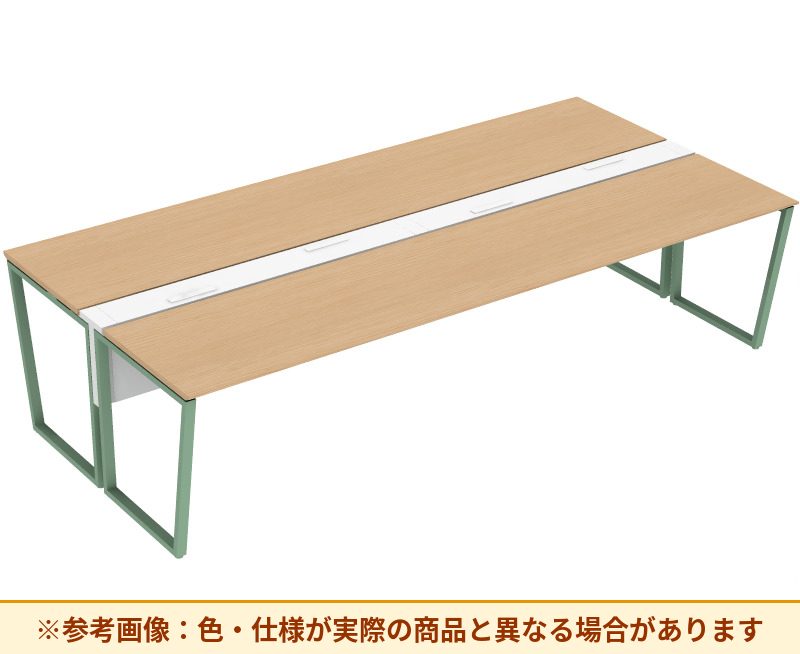 コクヨ ワークヴィスタライト 両面タイプ 袖（引き出し）：袖無 脚部仕様：門型脚 DWV-AD3014-6A2APW2