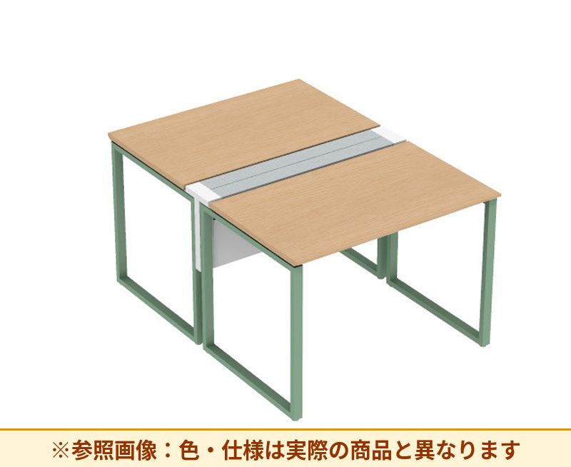 コクヨ ワークヴィスタライト 両面タイプ 袖（引き出し）：袖無 脚部仕様：門型脚 DWV-DD1012