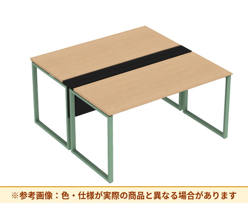 コクヨ ワークヴィスタライト 両面タイプ 袖（引き出し）：袖無 脚部仕様：門型脚 DWV-DD1514-6A2APW2