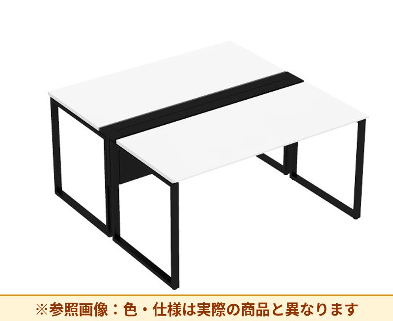 コクヨ ワークヴィスタライト 両面タイプ 袖（引き出し）：袖無 脚部仕様：門型脚 DWV-DD1514-6A2APW2