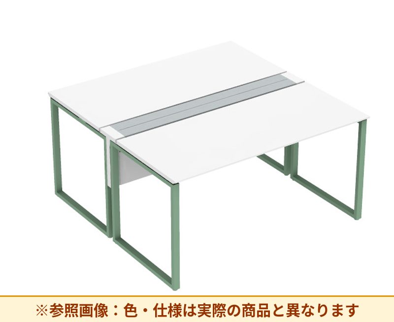 コクヨ ワークヴィスタライト 両面タイプ 袖（引き出し）：袖無 脚部仕様：門型脚 DWV-DD1514-6A2APW2