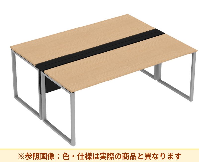 コクヨ ワークヴィスタライト 両面タイプ 袖（引き出し）：袖無 脚部仕様：門型脚 DWV-DD2014-6A2APW2