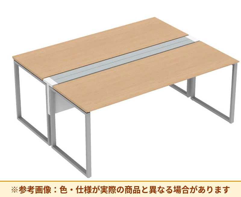 コクヨ ワークヴィスタライト 両面タイプ 袖（引き出し）：袖無 脚部仕様：門型脚 DWV-DD2014-6A2APW2