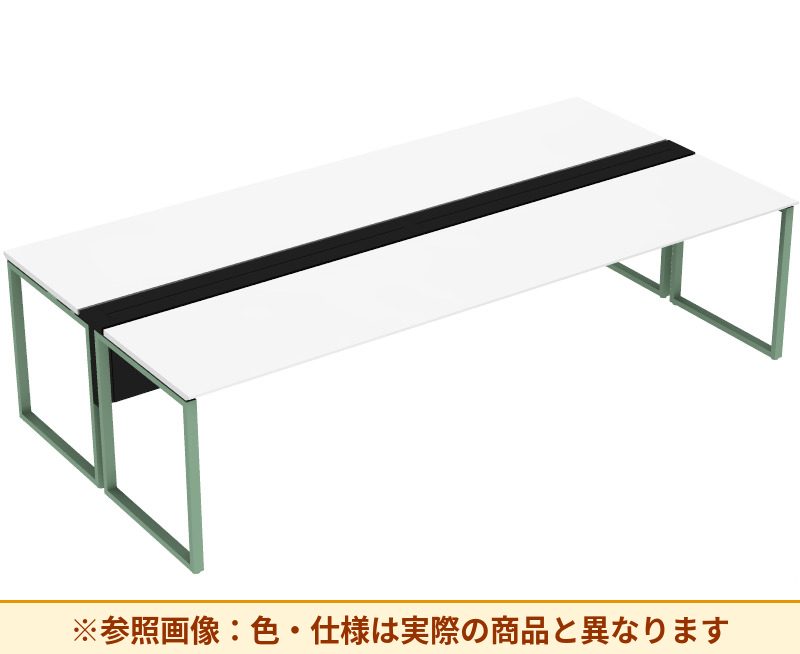 コクヨ ワークヴィスタライト 両面タイプ 袖（引き出し）：袖無 脚部仕様：門型脚 DWV-DD3014-6A2APW2