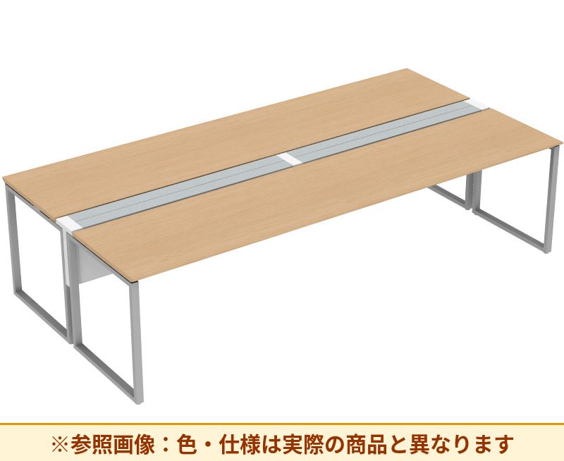 コクヨ ワークヴィスタライト 両面タイプ 袖（引き出し）：袖無 脚部仕様：門型脚 DWV-DD3014-6A2APW2