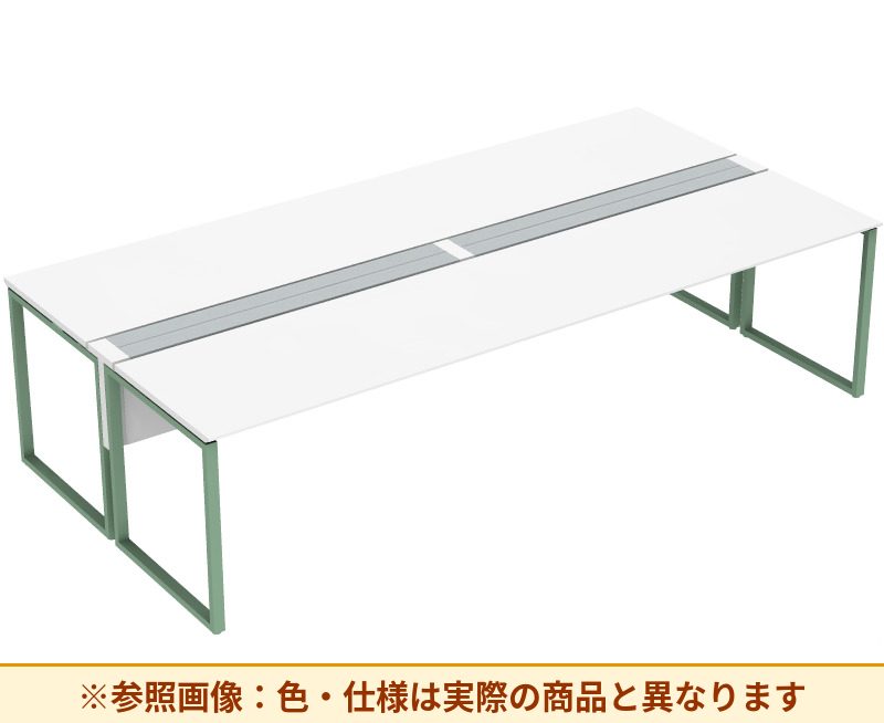コクヨ ワークヴィスタライト 両面タイプ 袖（引き出し）：袖無 脚部仕様：門型脚 DWV-DD3014-6A2APW2