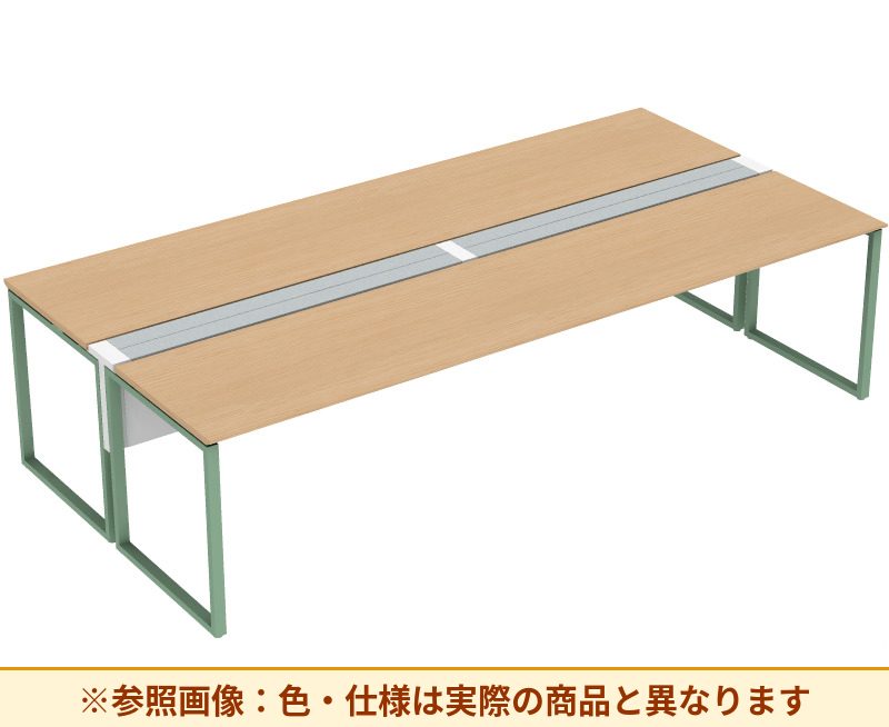 コクヨ ワークヴィスタライト 両面タイプ 袖（引き出し）：袖無 脚部仕様：門型脚 DWV-DD3014-6A2APW2