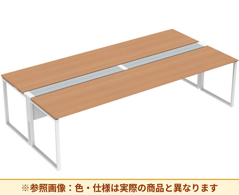 コクヨ ワークヴィスタライト 両面タイプ 袖（引き出し）：袖無 脚部仕様：門型脚 DWV-DD3014-6A2APW2