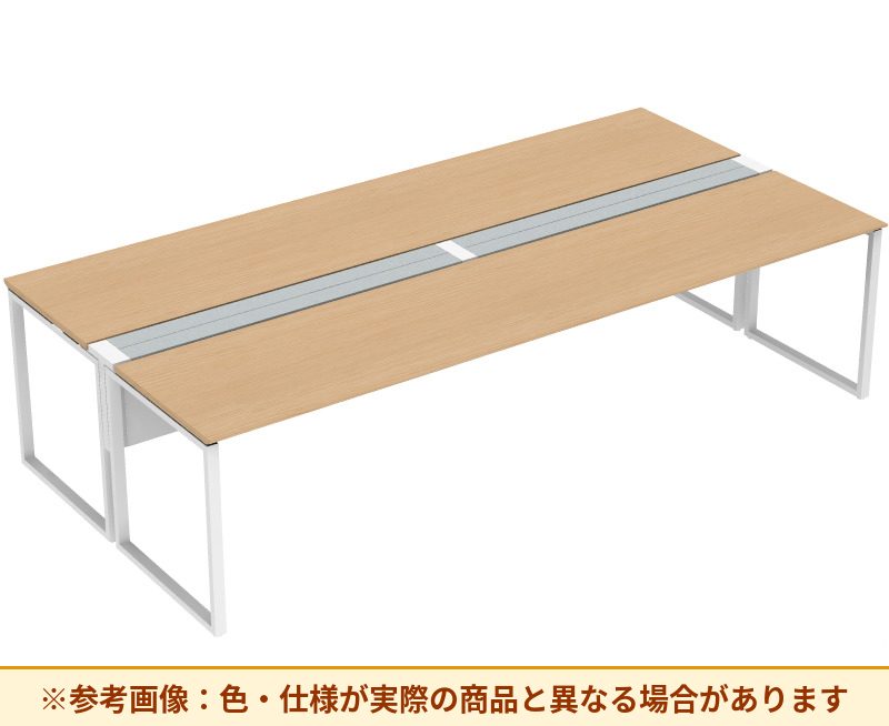 コクヨ ワークヴィスタライト 両面タイプ 袖（引き出し）：袖無 脚部仕様：門型脚 DWV-DD3014-6A2APW2