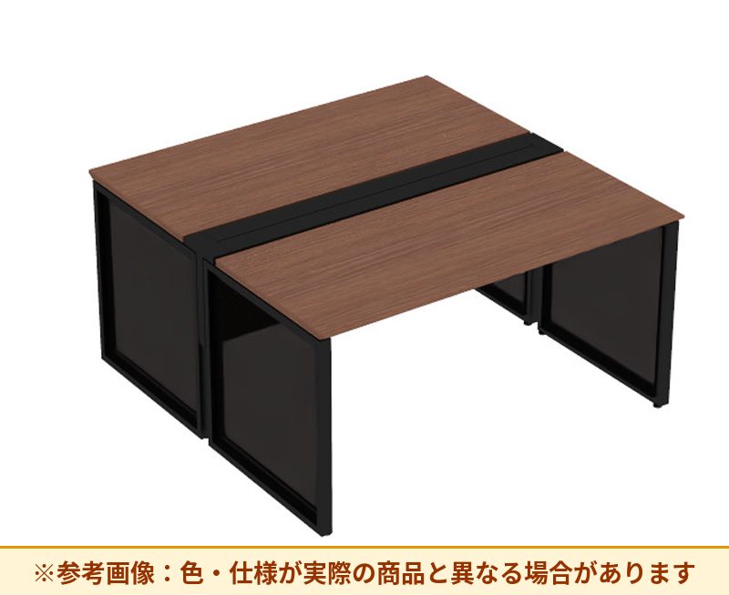 コクヨ ワークヴィスタライト 両面タイプ 袖（引き出し）：袖無 脚部仕様：パネル脚 DWV-ED1514
