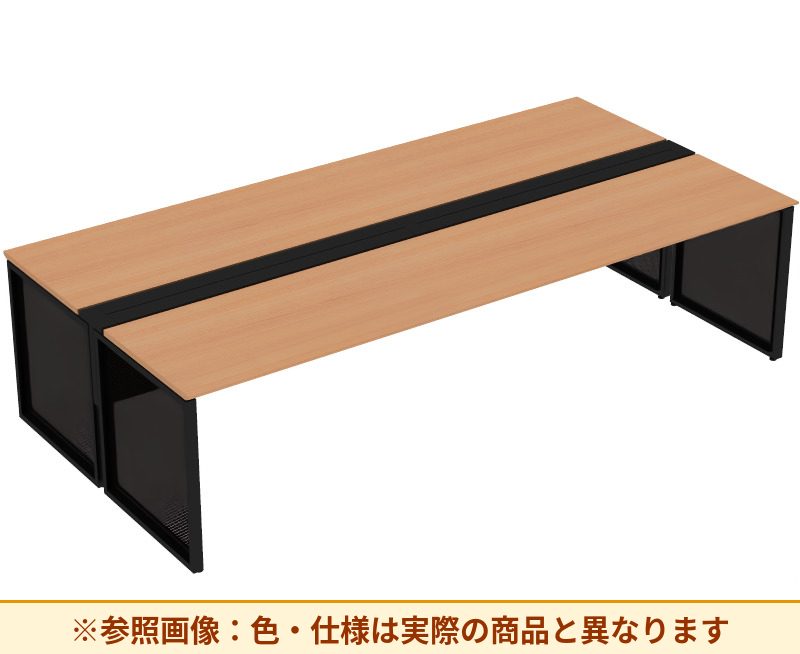 コクヨ ワークヴィスタライト 両面タイプ 袖（引き出し）：袖無 脚部仕様：パネル脚 DWV-ED3014