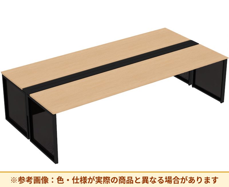 コクヨ ワークヴィスタライト 両面タイプ 袖（引き出し）：袖無 脚部仕様：パネル脚 DWV-ED3014