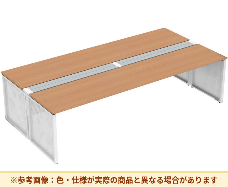 コクヨ ワークヴィスタライト 両面タイプ 袖（引き出し）：袖無 脚部仕様：パネル脚 DWV-ED3014