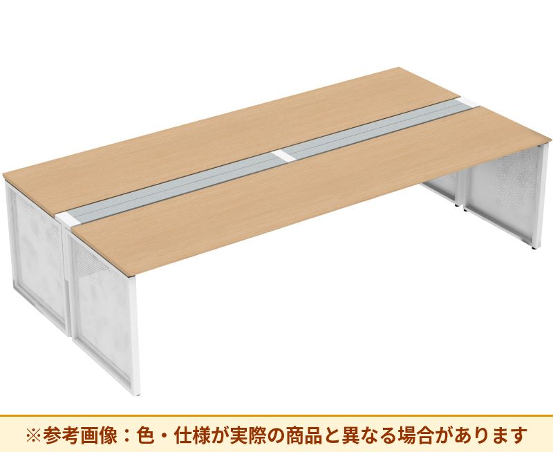 コクヨ ワークヴィスタライト 両面タイプ 袖（引き出し）：袖無 脚部仕様：パネル脚 DWV-ED3014