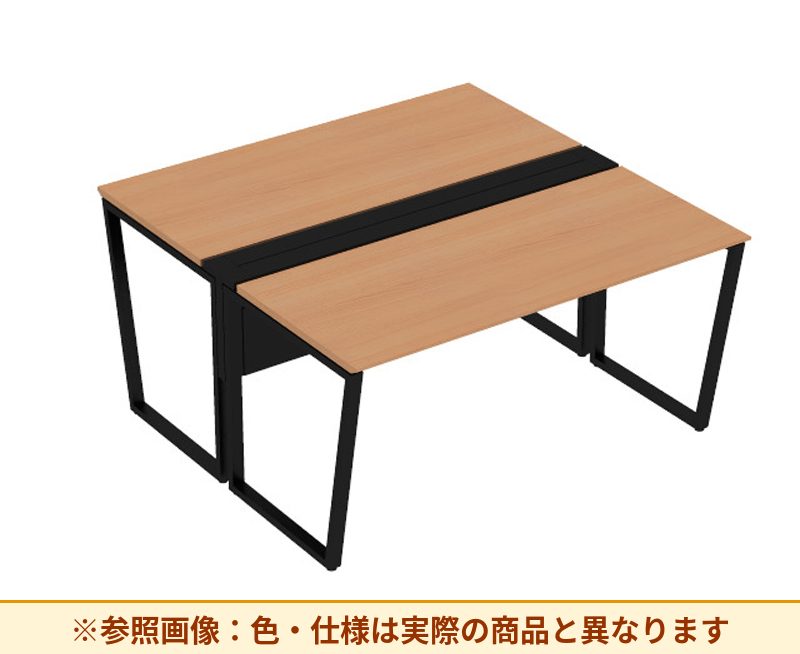 コクヨ ワークヴィスタライト 両面タイプ 袖（引き出し）：袖無 脚部仕様：門型脚 DWV-DD1514-6A2APW2