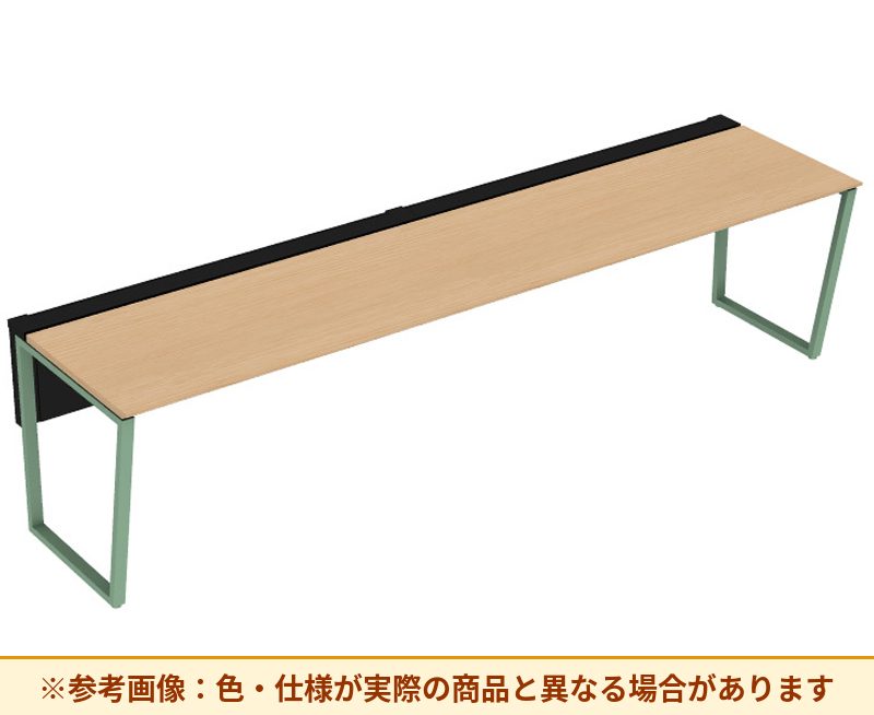 コクヨ ワークヴィスタライト 片面タイプ 袖（引き出し）：袖無 脚部仕様：門型脚 DWV-DD3007-6A2APW2