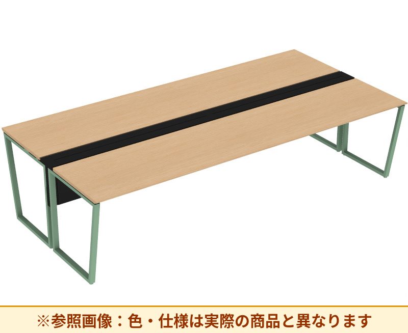 コクヨ ワークヴィスタライト 両面タイプ 袖（引き出し）：袖無 脚部仕様：門型脚 DWV-DD3014-6A2APW2