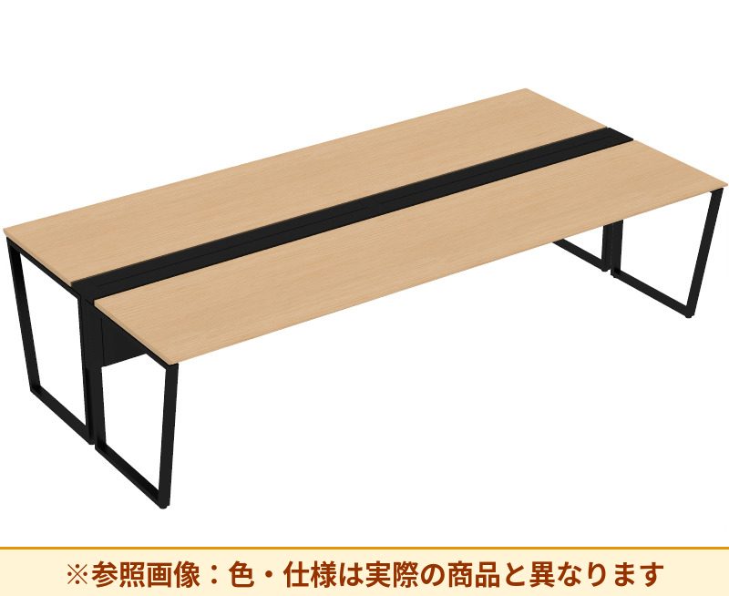 コクヨ ワークヴィスタライト 両面タイプ 袖（引き出し）：袖無 脚部仕様：門型脚 DWV-DD3014-6A2APW2