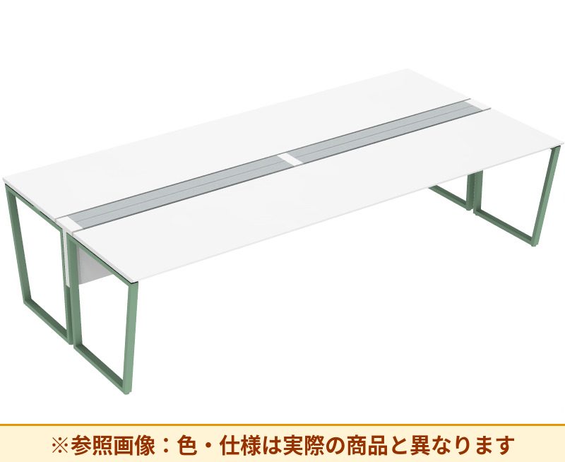 コクヨ ワークヴィスタライト 両面タイプ 袖（引き出し）：袖無 脚部仕様：門型脚 DWV-DD3014-6A2APW2