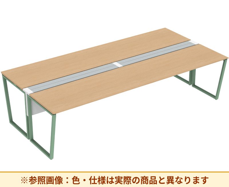 コクヨ ワークヴィスタライト 両面タイプ 袖（引き出し）：袖無 脚部仕様：門型脚 DWV-DD3014-6A2APW2