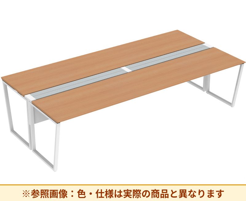 コクヨ ワークヴィスタライト 両面タイプ 袖（引き出し）：袖無 脚部仕様：門型脚 DWV-DD3014-6A2APW2